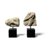 A Roman terracotta 'Campana' relief fragment and a Roman marble relief fragment 2