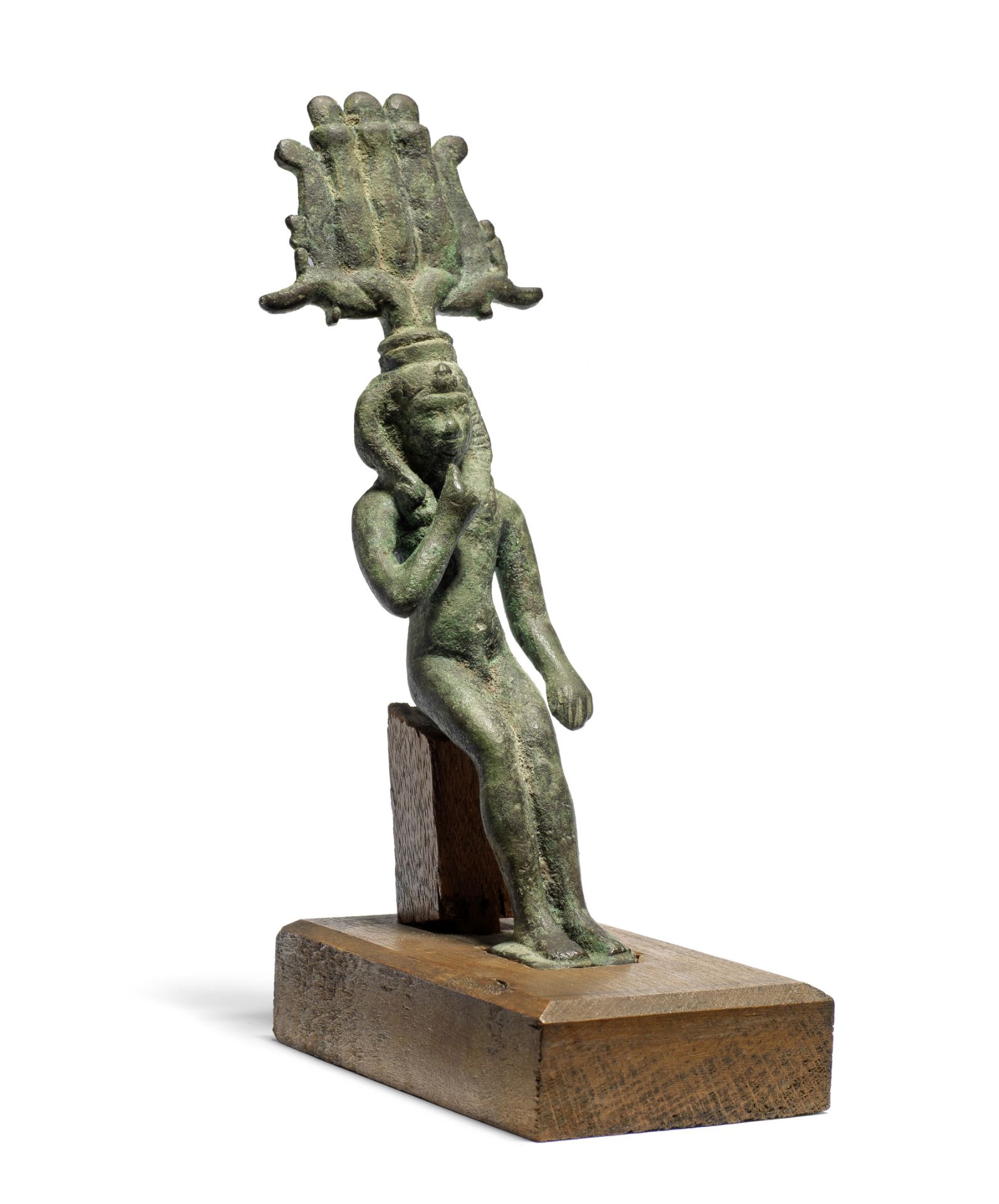 An Egyptian bronze Harpocrates