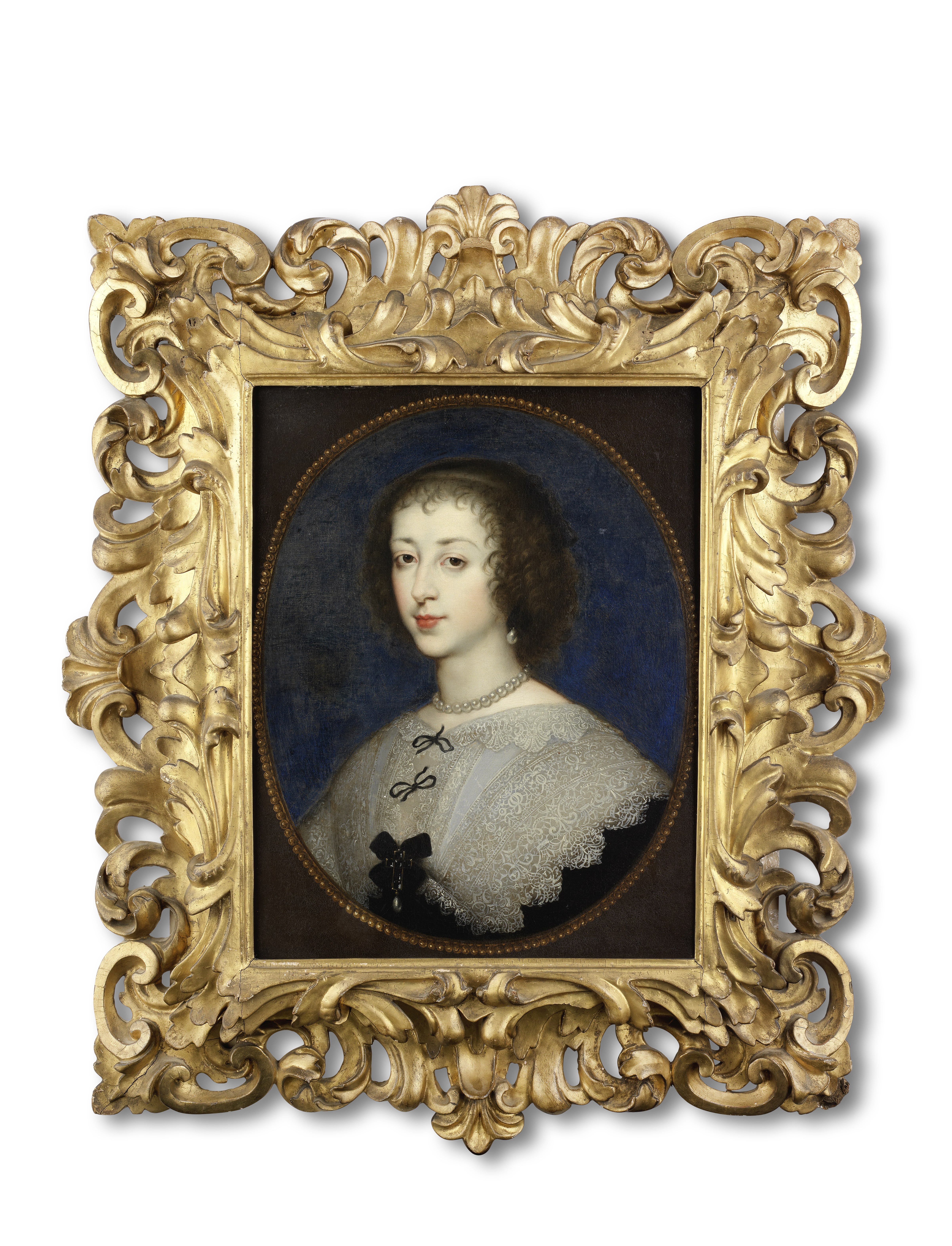 After Sir Anthony van Dyck, 17th Century Portrait of Charles I; and Portrait of Henrietta Maria, ...