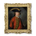 Allan Ramsay (Edinburgh 1713-1784 Dover) Portrait of a gentleman, half-length, in military unifor...