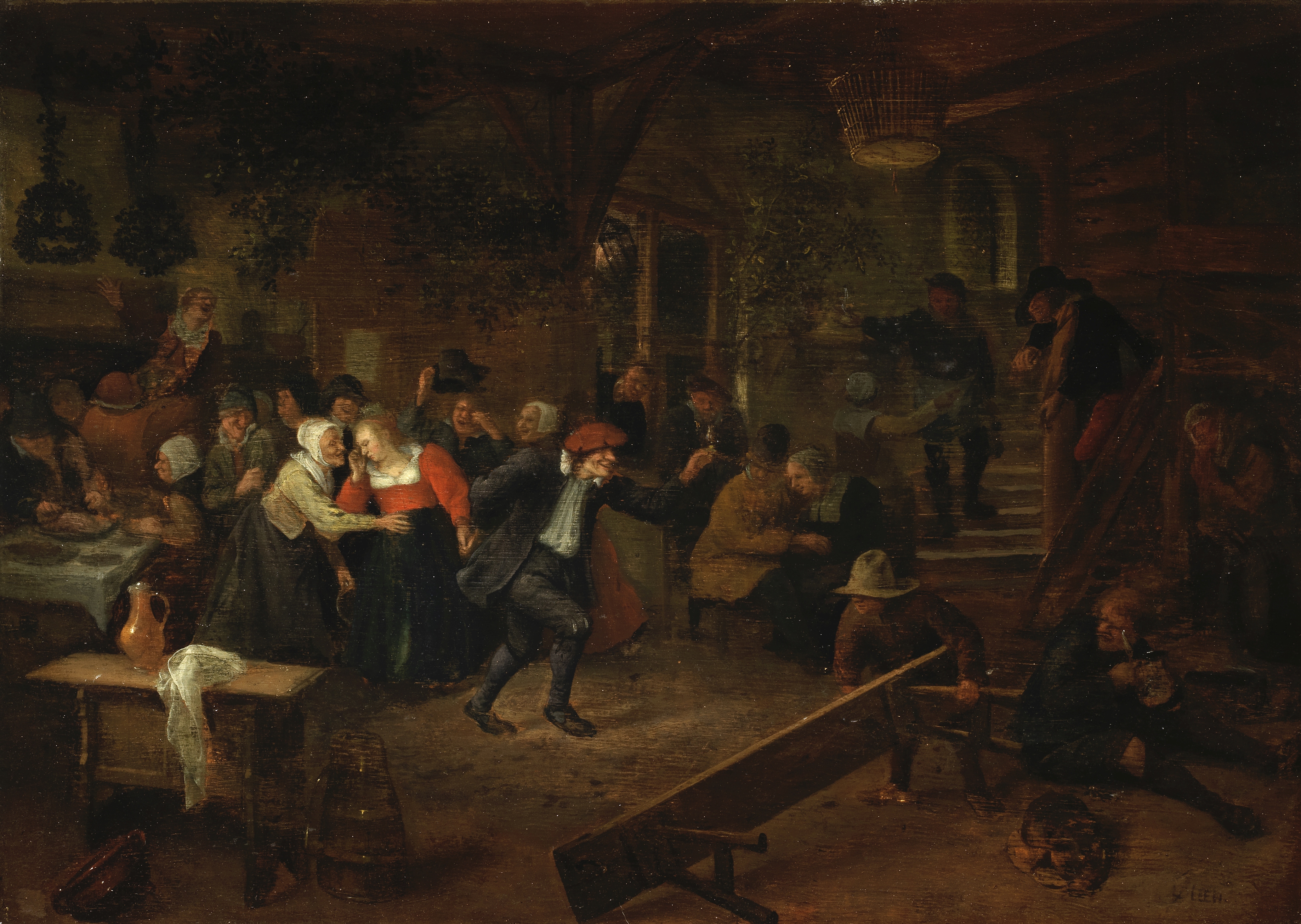 Jan Steen (Leiden 1626-1679) A wedding feast