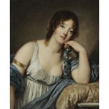 Jean Baptiste Greuze (Tournus 1725-1805 Paris) Portrait of Jeanne Philiberte Ledoux (1767–1840), ...