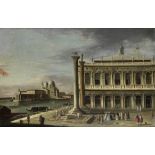 Attributed to Francesco Tironi (undefined, Venice circa 1745-1797) A poultry market in the Piazze...