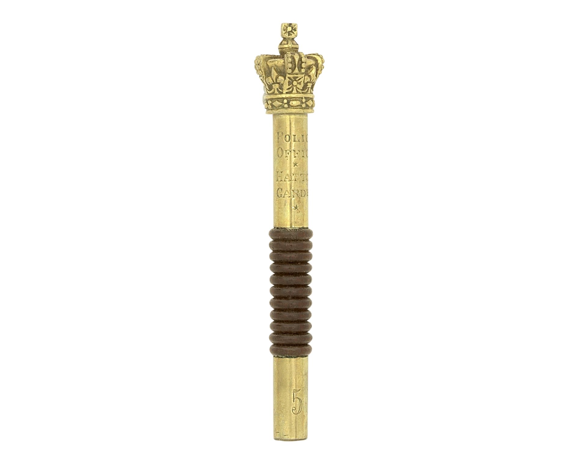 A Victorian Brass Constabulary Tipstave