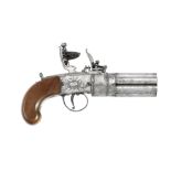 An Exceptional 88-Bore Flintlock Seven-Barrel Box-Lock Pepperbox Revolver
