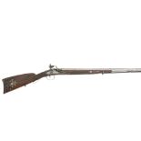 A French 16-Bore Flintlock Silver-Mounted Sporting Gun For The Export Market