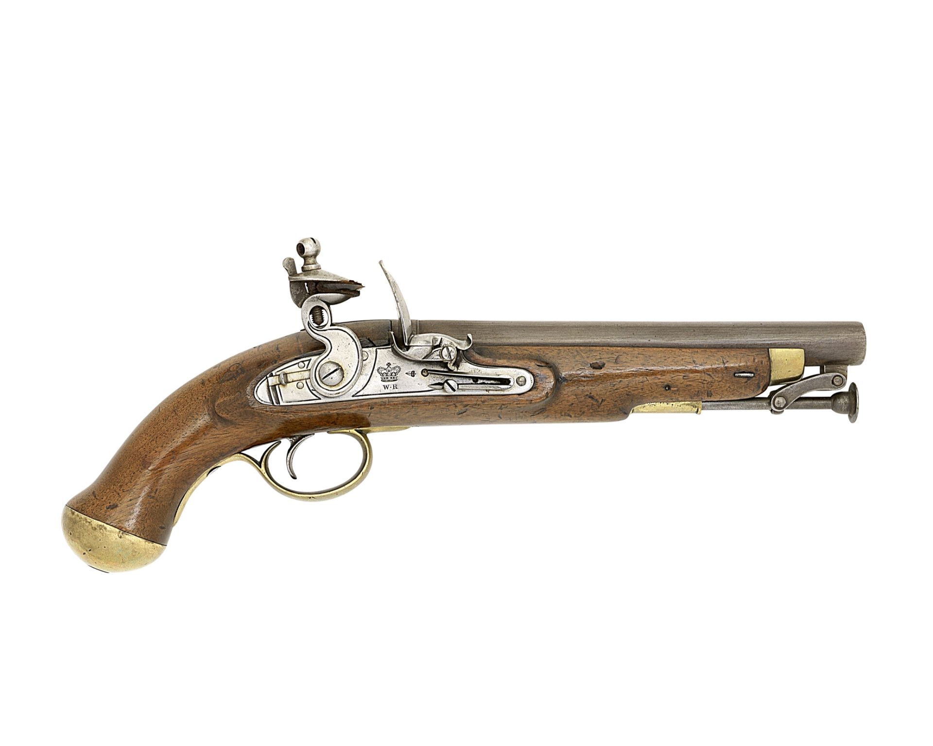 An 18-Bore Flintlock William IV Late New Land Pattern Service Pistol