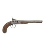 A Fine And Rare 28-Bore Flintlock Single-Trigger D.B. Pistol