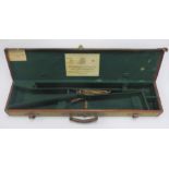 A Holland & Holland canvas take-down rifle case With original Holland & Holland trade-label