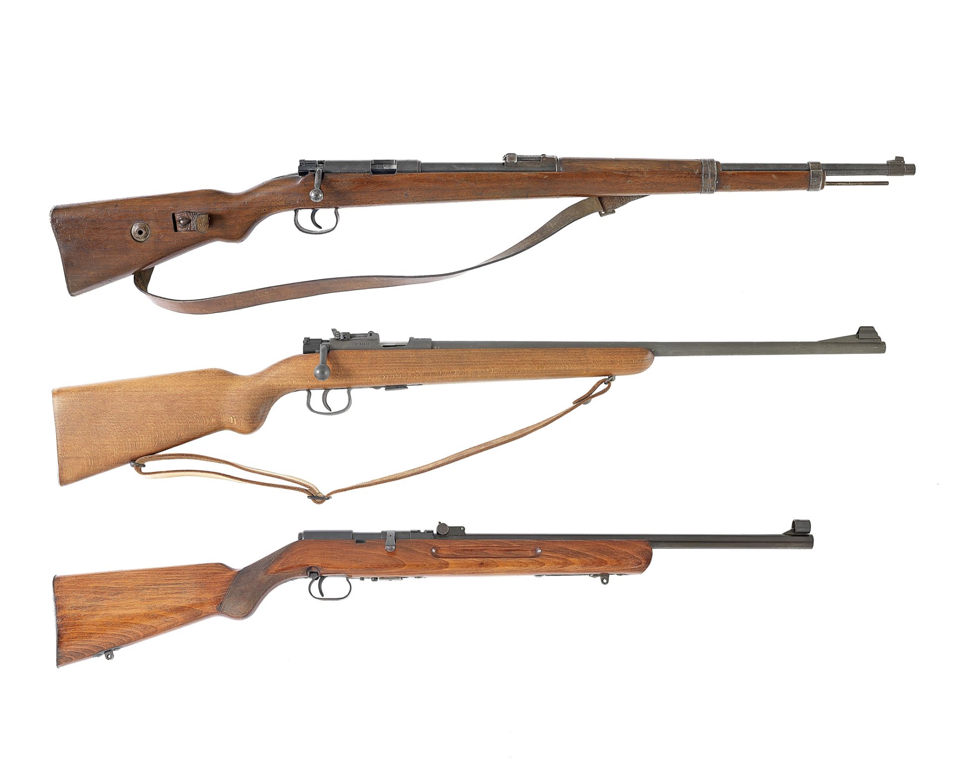 Three continental .22(L.R.) rifles (3)