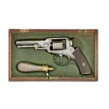 A Cased 80-Bore Percussion 'Wedge-Frame' Double-Action Five-Shot Revolver Of Webley Type