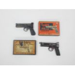 Seven .177 Webley Junior break-barrel air pistols by Webley & Scott Six in Webley & Scott cardboa...