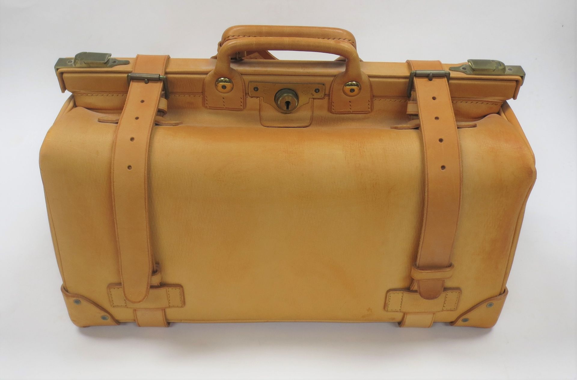 A leather Gladstone bag by Foster & Son