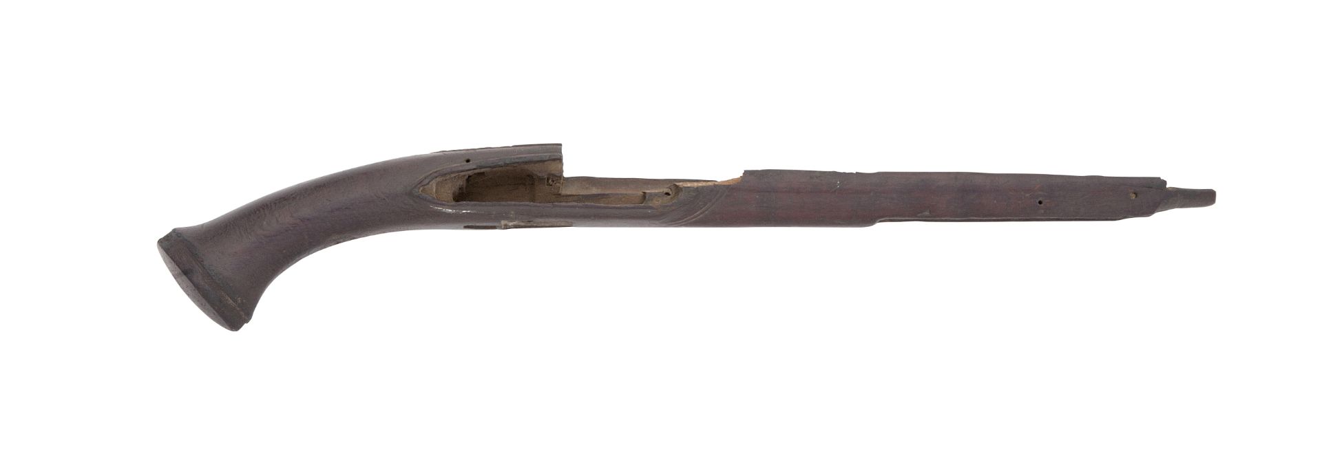 The Stock Of A Very Rare English Civil War Period Flintlock Holster Pistol