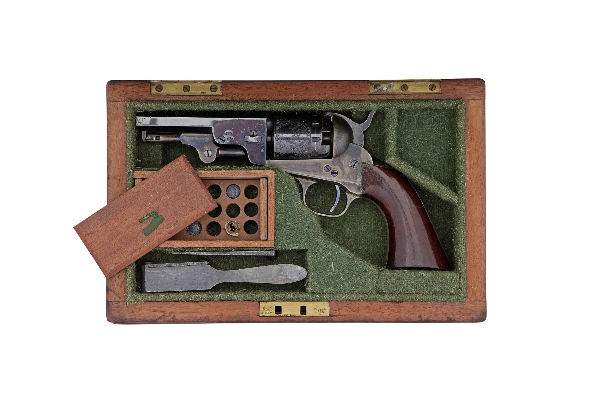 An Exceptional Cased .36 Percussion Manhattan Series IV Five-Shot Revolver