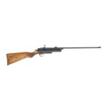 A .22 Webley Service Mark II air rifle , no. S6142 with detachable barrel Together with its origi...