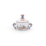 A rare Meissen small tureen and cover, circa 1740