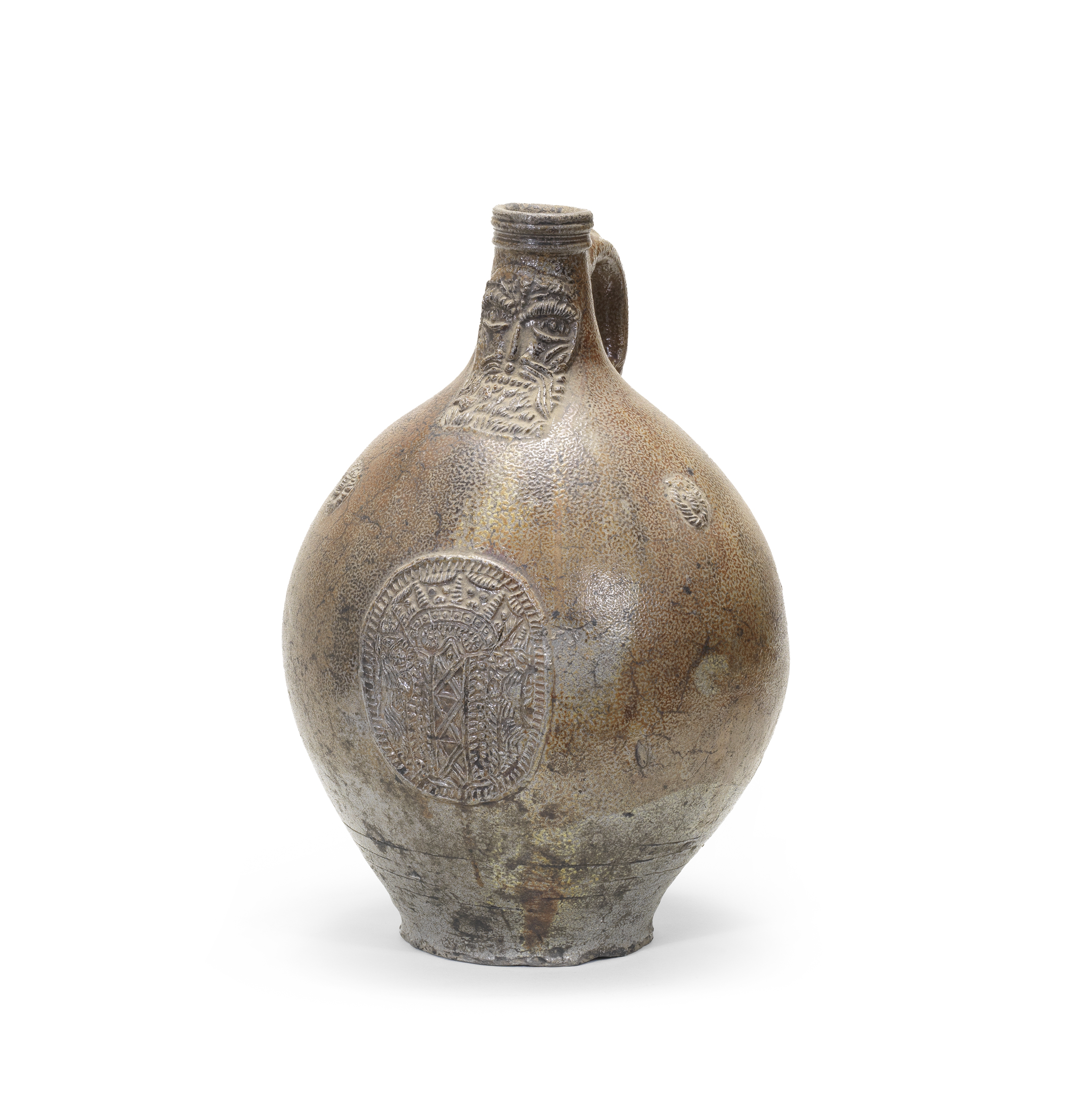 A large Cologne/Frechen stoneware armorial jug (bellarmine), first half 17th century