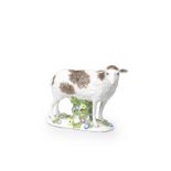 A Meissen model of a sheep, mid 18th century