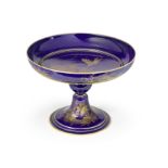 A Sèvres blue-ground footed bowl, dated 1879