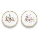 A pair of Vienna circular présentoirs, circa 1755