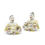 A pair of Meissen figures of nodding pagodas, circa 1966