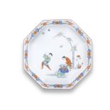 A Meissen octagonal dish, circa 1737