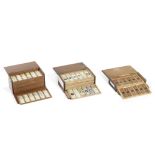 A collection of approximately 90 microscope specimen slides English, second half of the 19th ce...