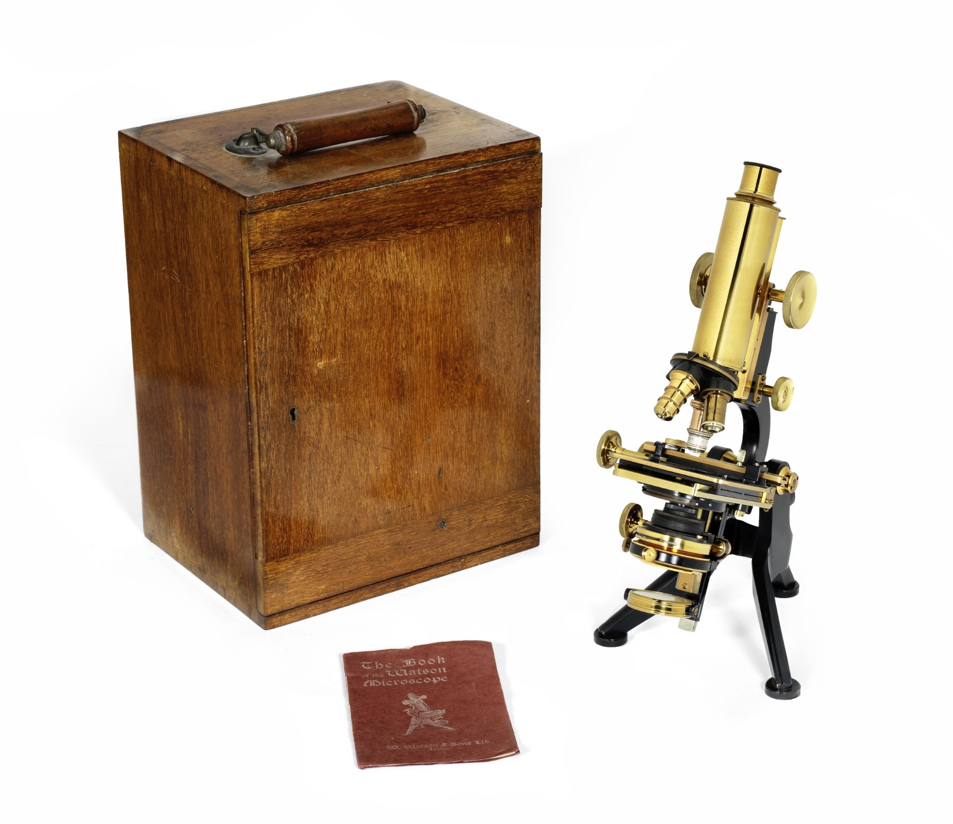 A Watson & Sons compound monocular microscope, English, early 20th century,