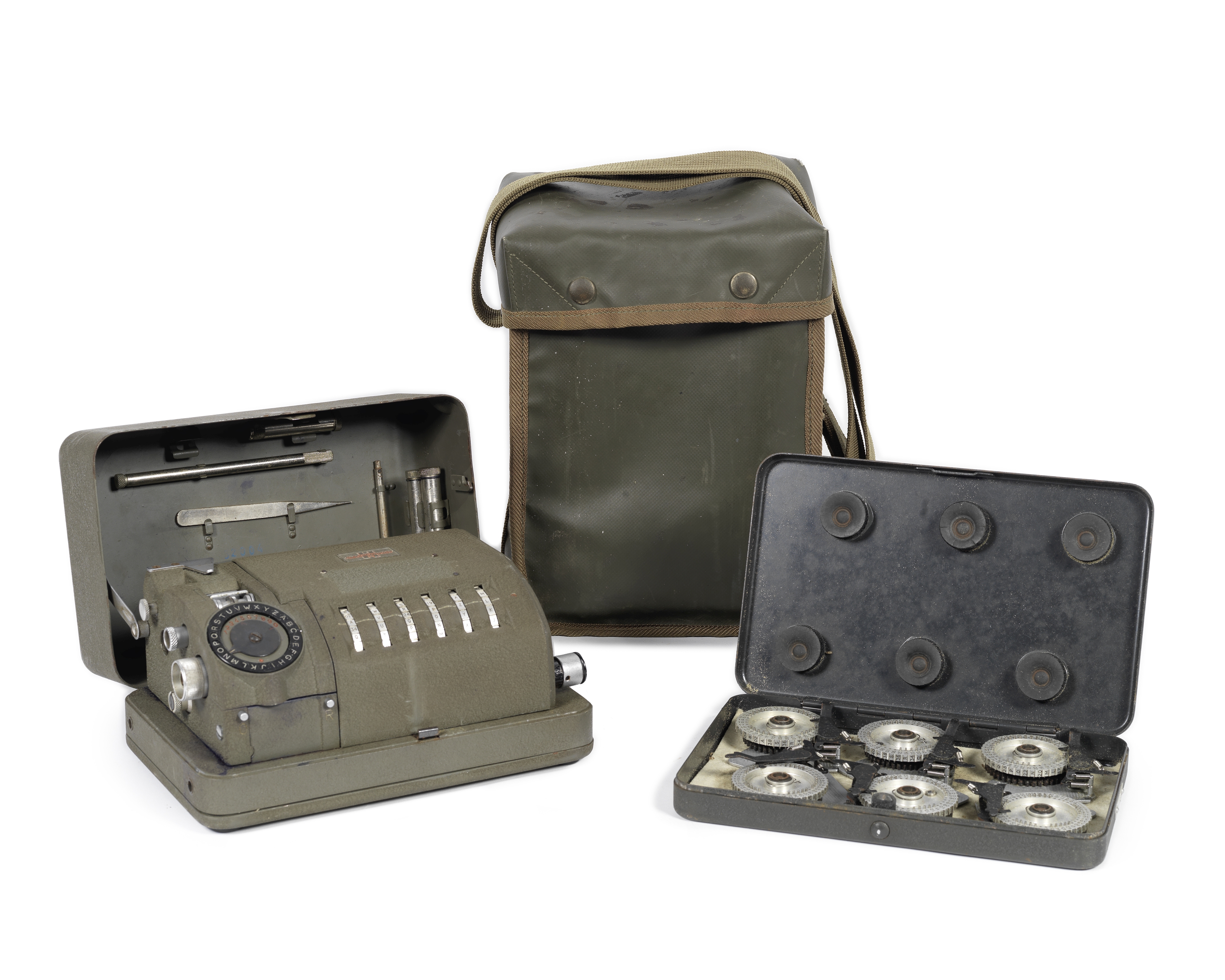 A Hagelin CX52 cipher machine, French, 1950's,