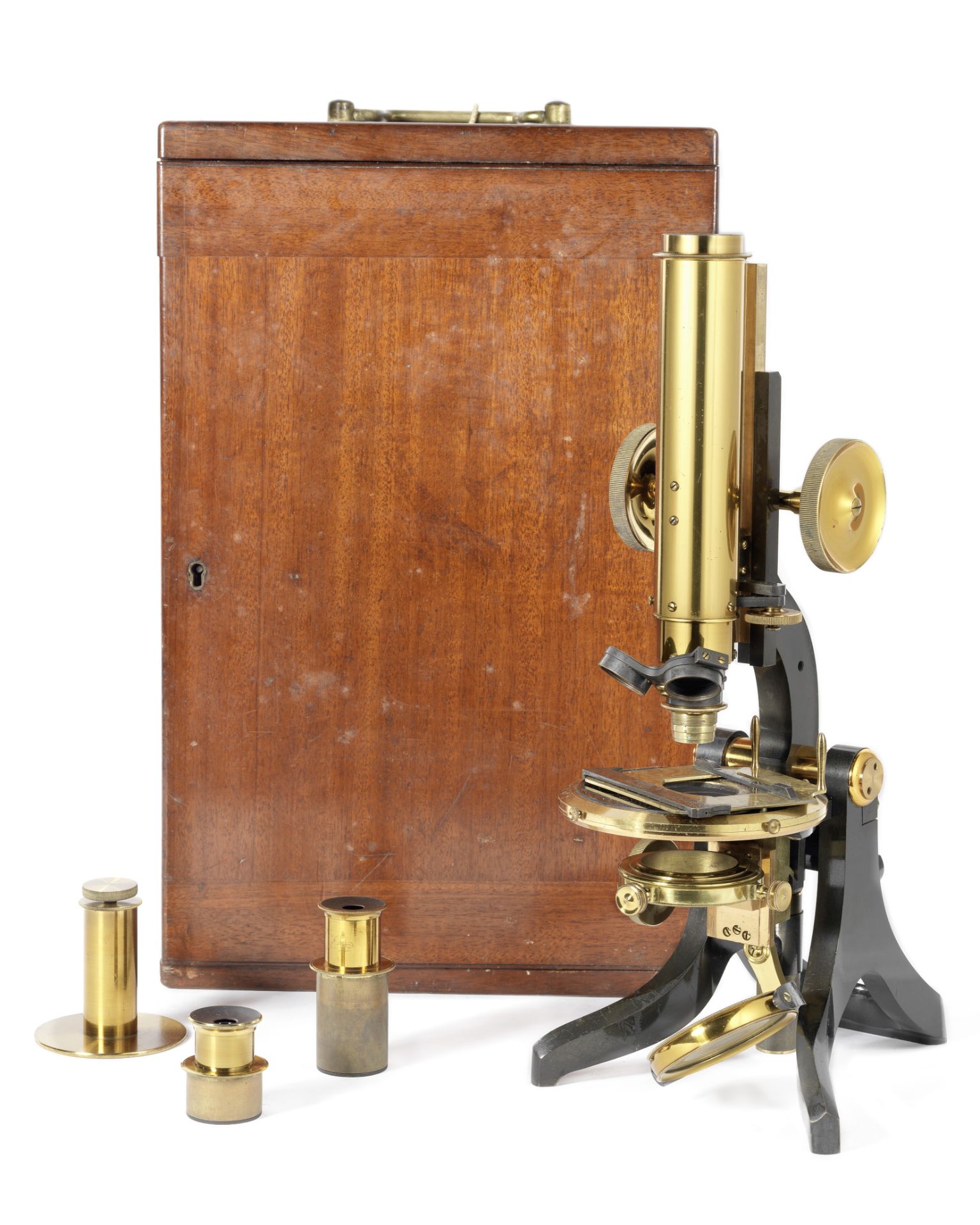 A Swift & Son monocular compound microscope, English, circa 1900,