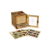 A collection of approximately 300 microscope specimen slides, English, the majority late second h...