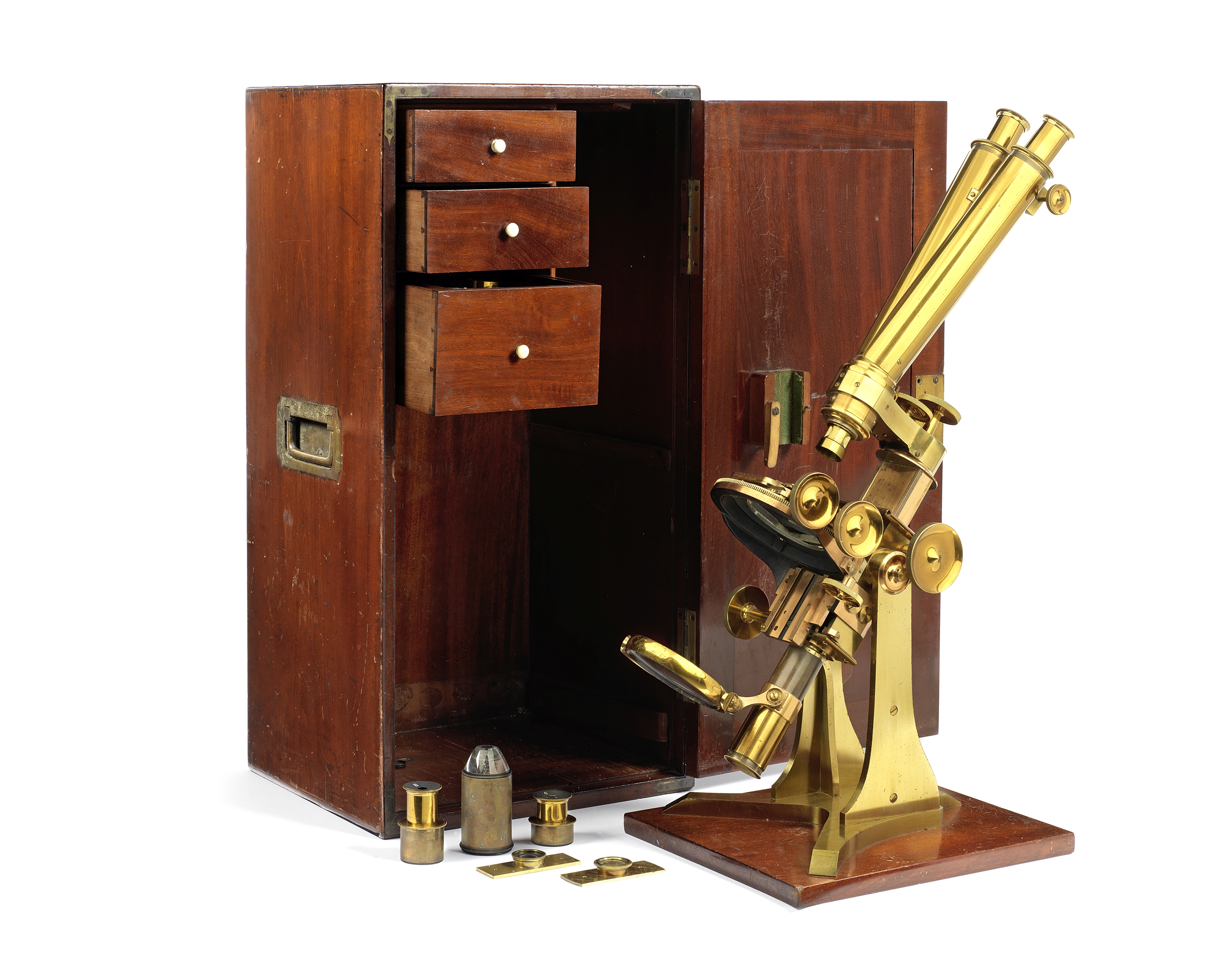 An Andrew ROSS Wenham's Binocular Compound Microscope, circa 1865