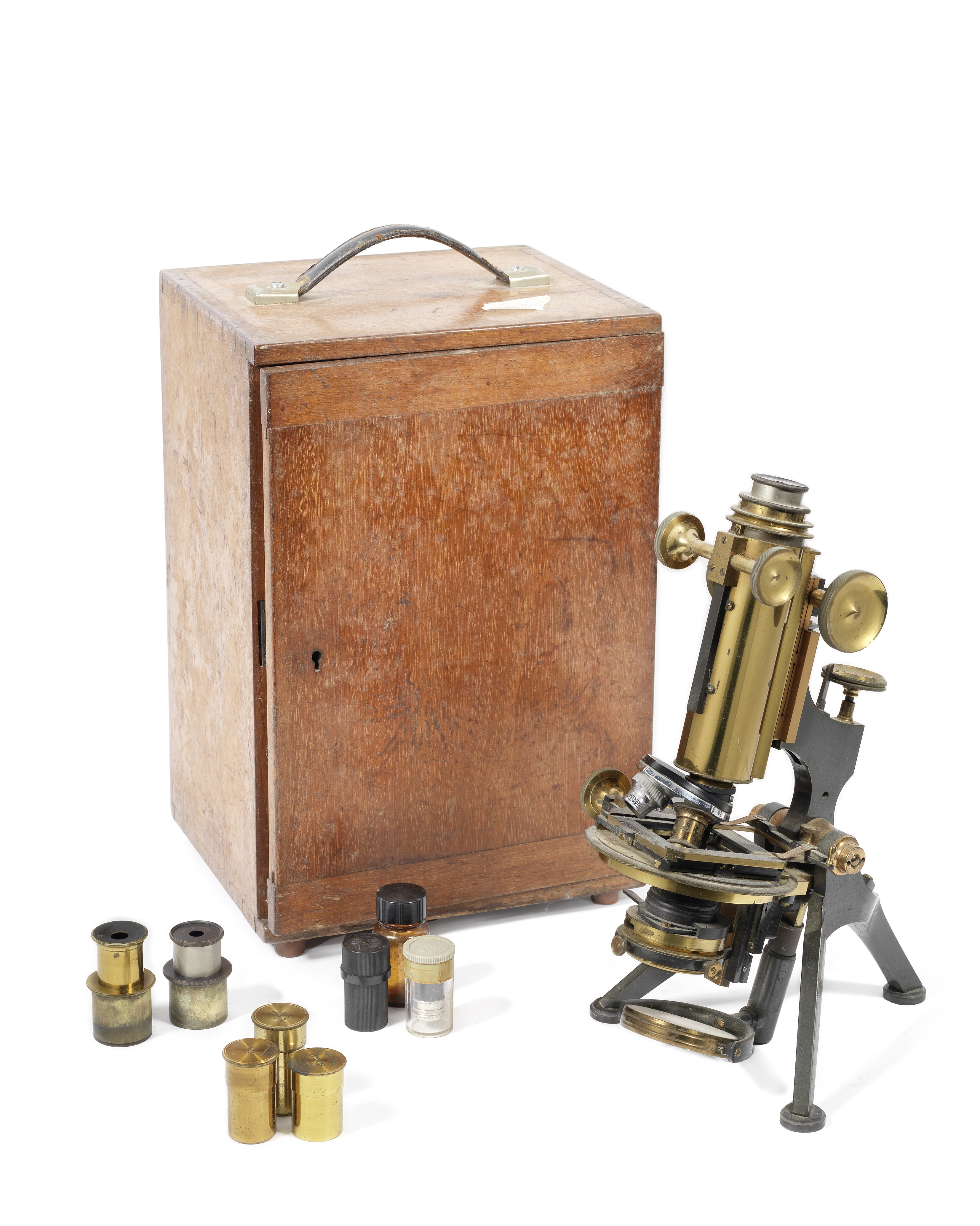 A W. Watson & Sons compound monocular microscope, English, circa 1900,