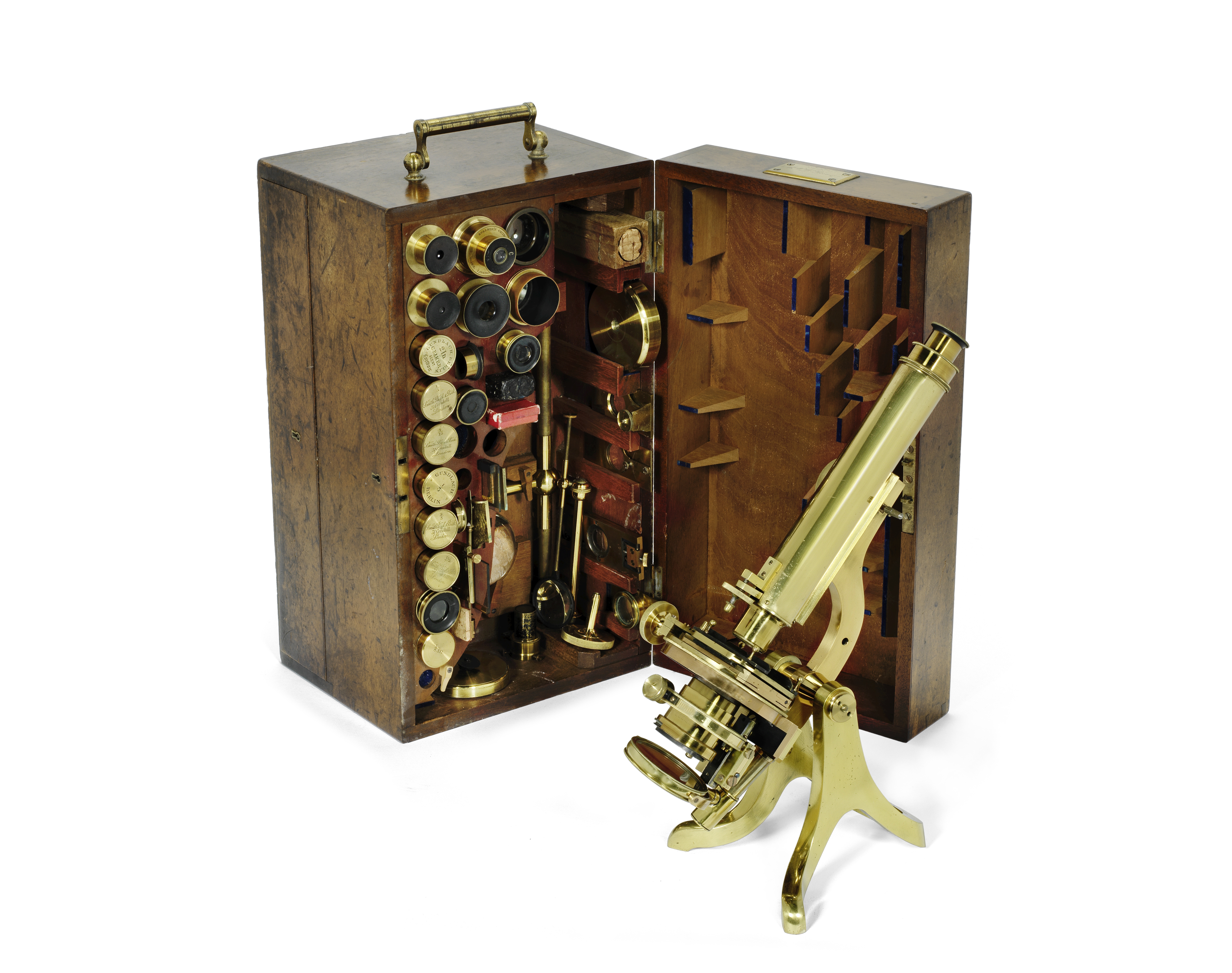 A Henry Crouch/Smith Beck & Beck monocular/binocular compound microscope, English, circa 1865,