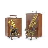 Two Watson compound microscopes, English, early 20th century, (2)