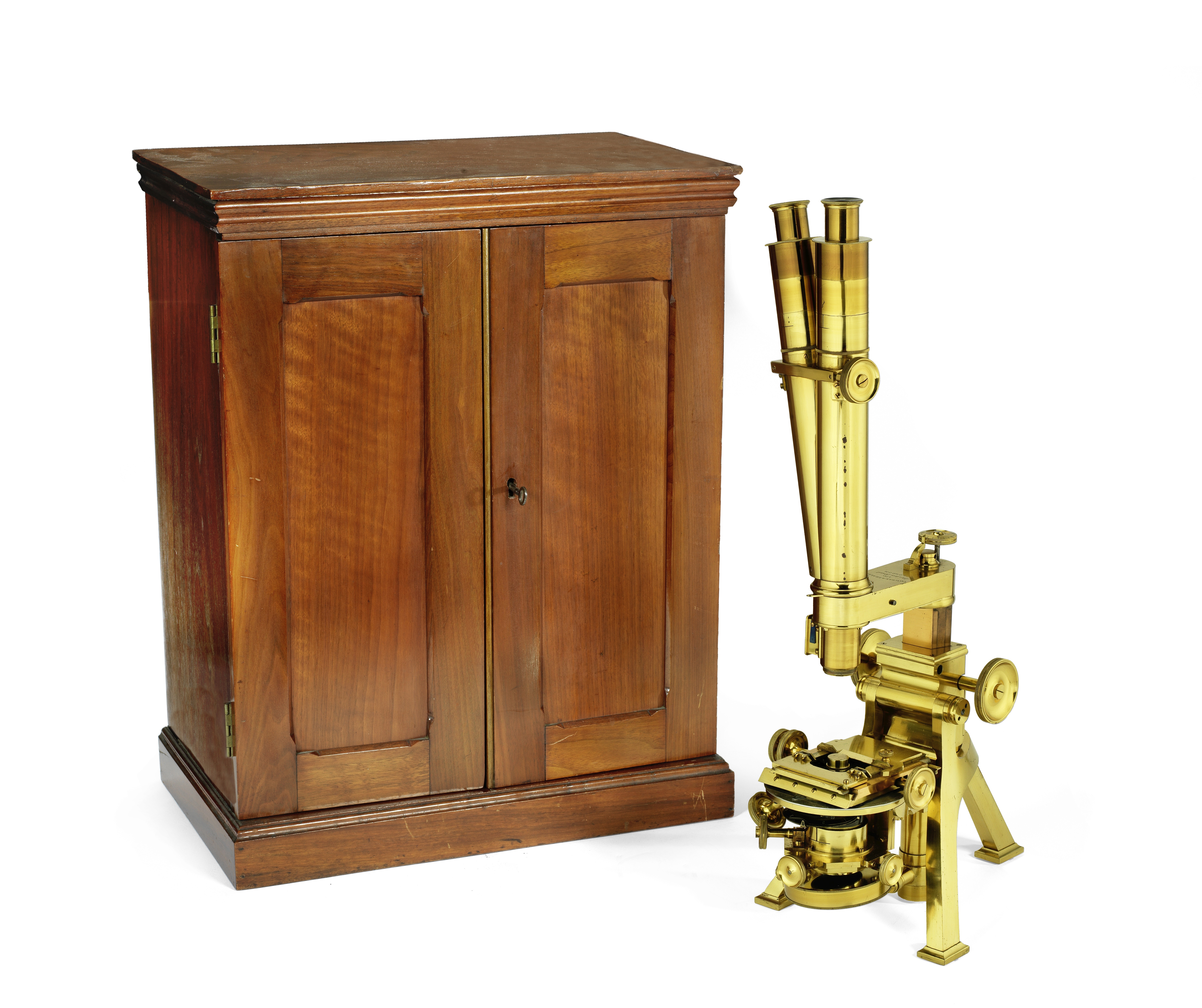 A Powell & Lealand 'No.1' compound monocular/binocular microscope, English, 1898, (3)