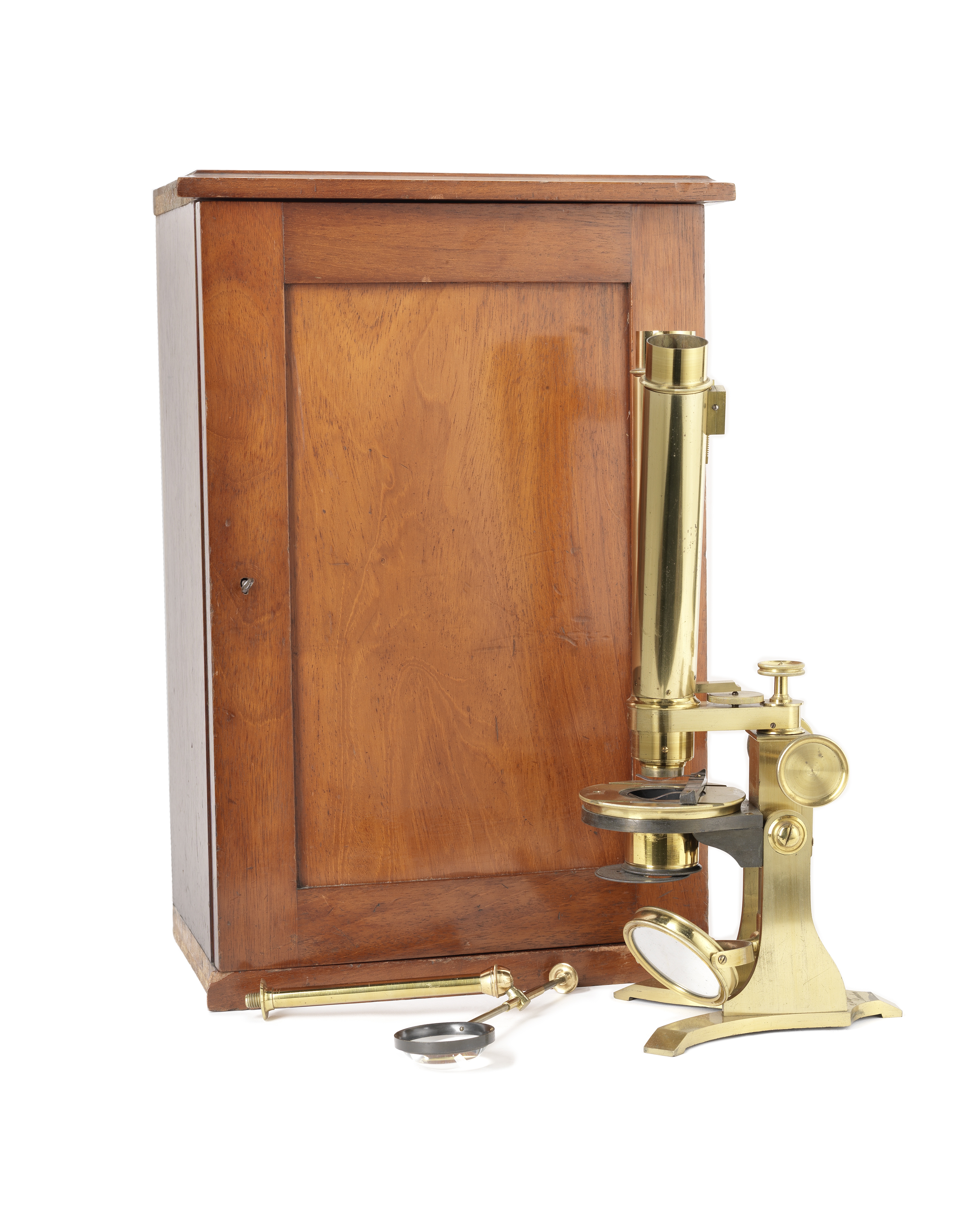 A Baker binocular compound microscope, English, late 19th century,