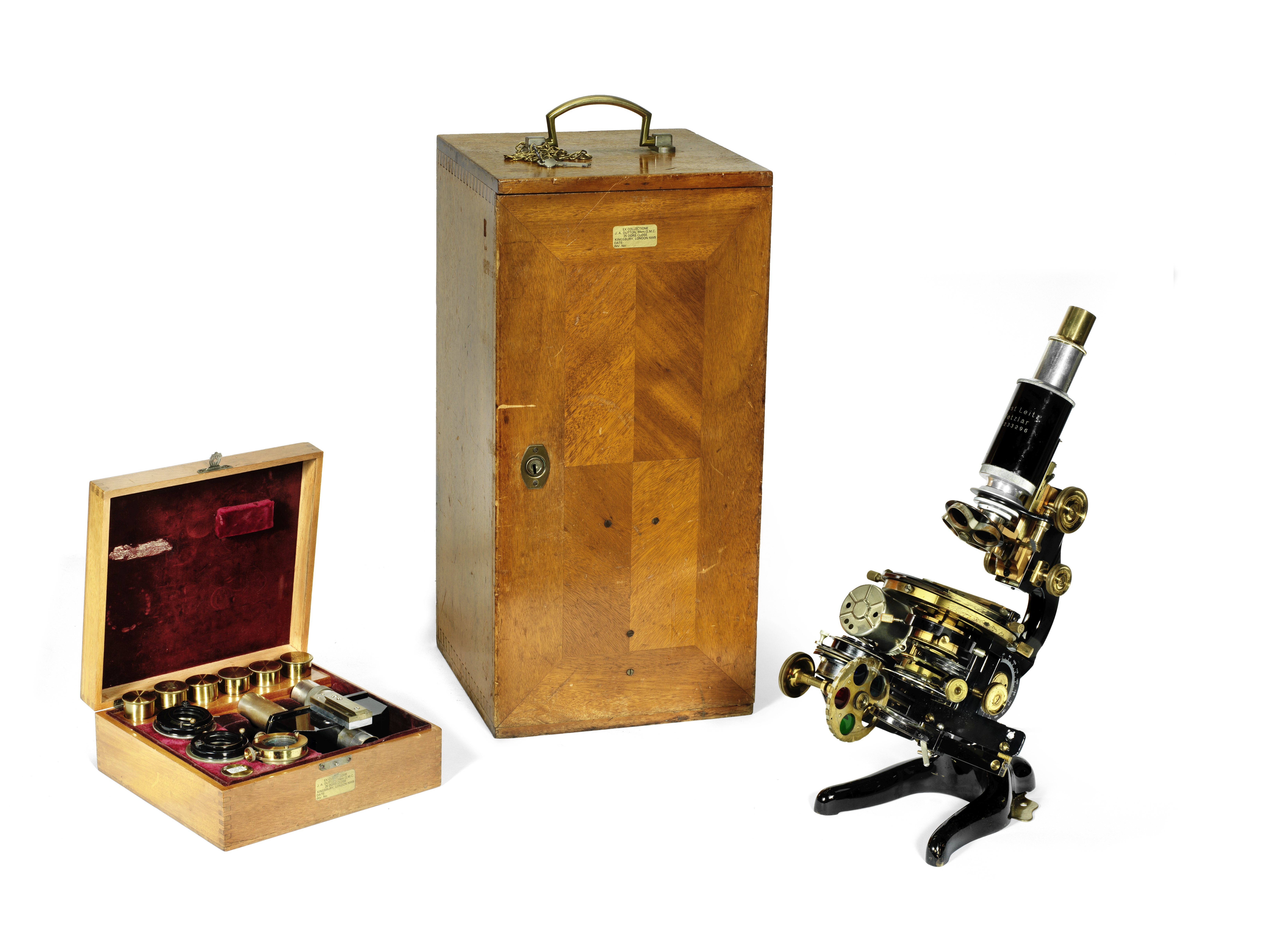 A Leitz universal research monocular/binocular compound microscope, German, circa 1925, (2)