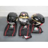 Three AGV Barry Sheene replica helmets ((3))