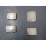 Four believed cigarette cases ((4))