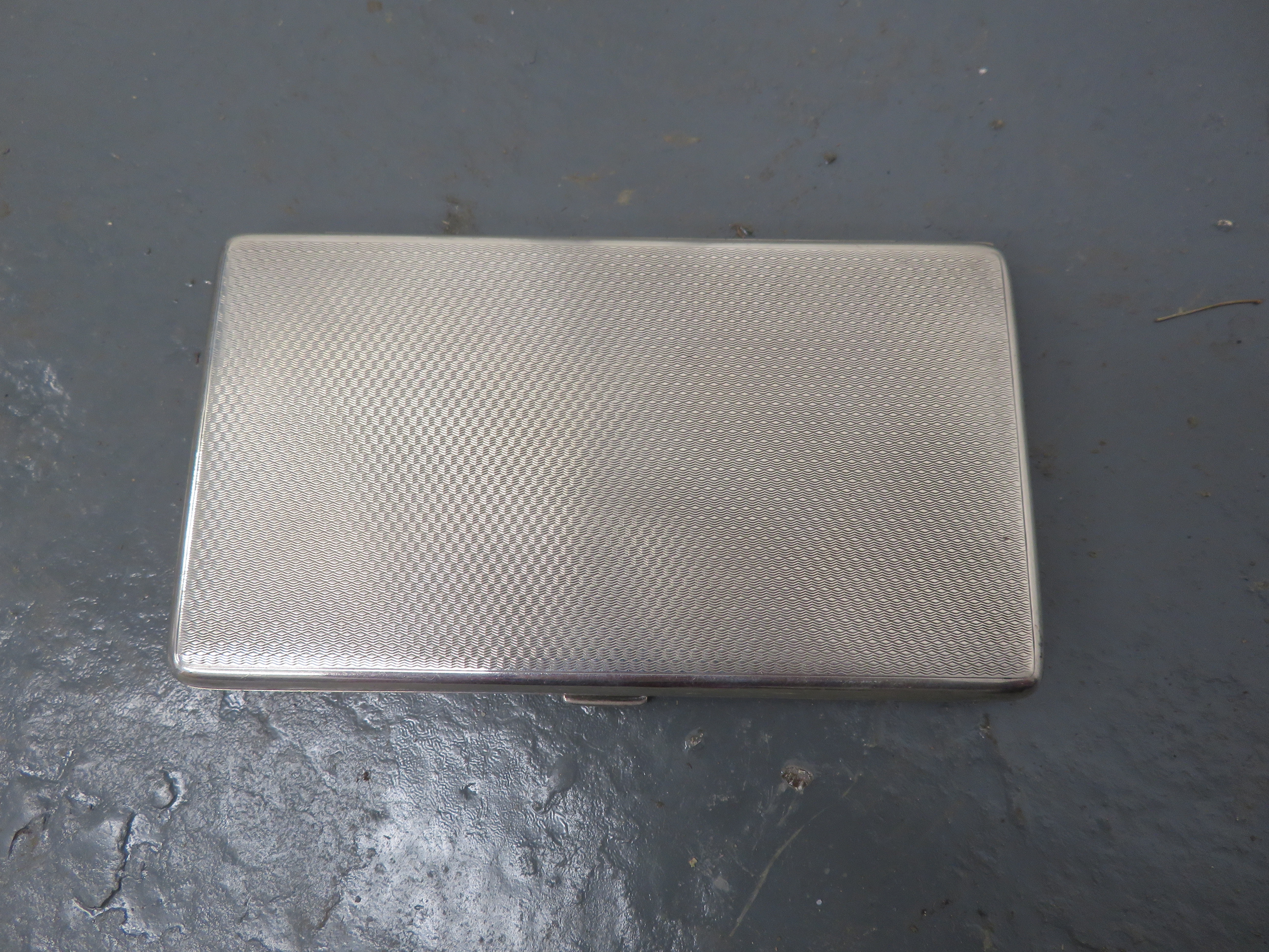 A believed silver cigarette case