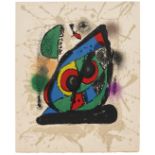 Joan Miró (Spanish, 1893-1983) One Plate, from 'Joan Miro Lithographe IV' Lithograph in colours, ...