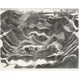 Paul Nash (British, 1889-1946) Mine Crater, Hill 60, Ypres Salient Lithograph printed in black, 1...