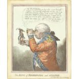 James Gillray (British, 1756-1815) The King of Brobdingnag and Gulliver; The King of Brobdingnag ...