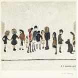 Laurence Stephen Lowry R.A. (British, 1887-1976) Group of Children Offset lithograph printed in c...