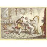 James Gillray (British, 1756-1815) Harmony Before Matrimony; Matrimonial Harmonics Two etchings w...
