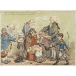 James Gillray (British, 1756-1815) Doctor Sangrado Curing John Bull of Repletion - with the Kind ...