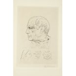Pablo Picasso (Spanish, 1881-1973) Remarque pour le portrait de Picasso par Lemagny Drypoint, 195...
