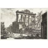 Giovanni Battista Piranesi (Italian, 1720-1778) Veduta del tempio detto della Concordia Etching, ...